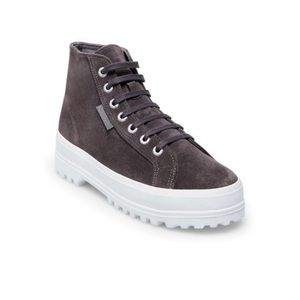 Superga 2341 Suede High Top Sneaker Dark Grey